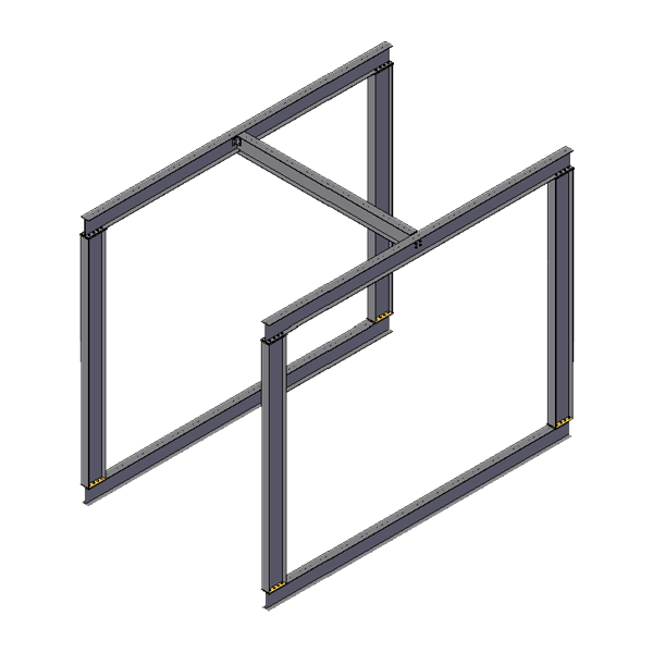 box frame with cross beams